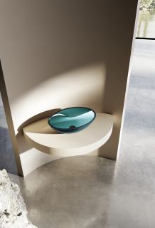 Раковина ABBER Kristall AT2802Aquamarin 50см бирюзовый